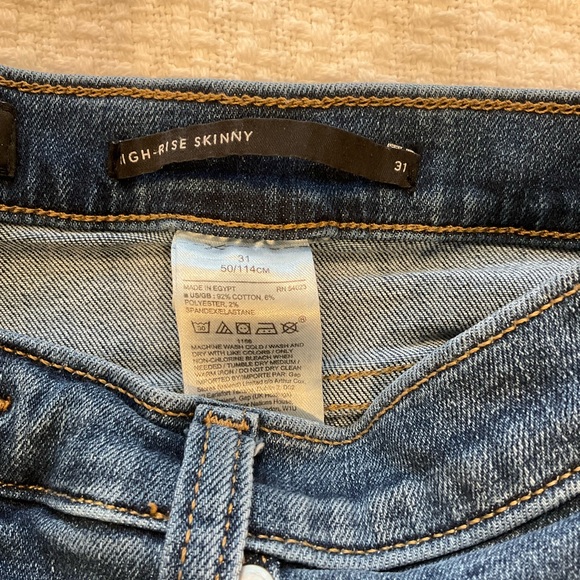 Banana Republic Womens High Rise Skinny Jeans, Medium Washed Blue, Size 31. - Picture 8 of 8